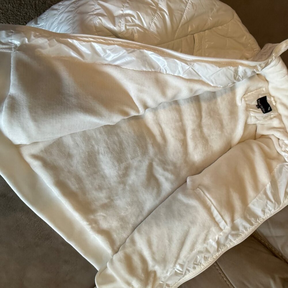 Stone Falcon Quilted Puffer Jacket, Full Zip, White, Large - Picture 4 of 13